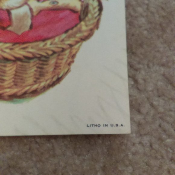 Sedona Litho Praying Children 1950 - 1960 - you get 2 lithos - Picture 3 of 4